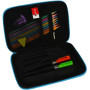 Пенал Cool For School з тисненням 1 відділення Чорний (QT-5661-Black) Пенал Cool For School з тисненням 1 відділення Чорний (QT-5661-Black)