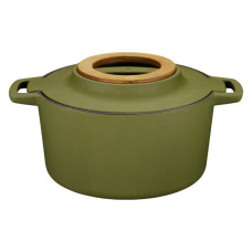 Каструля Fiskars Norden Limited Colour Edition чавунна 4 л колір кропива (1071128)