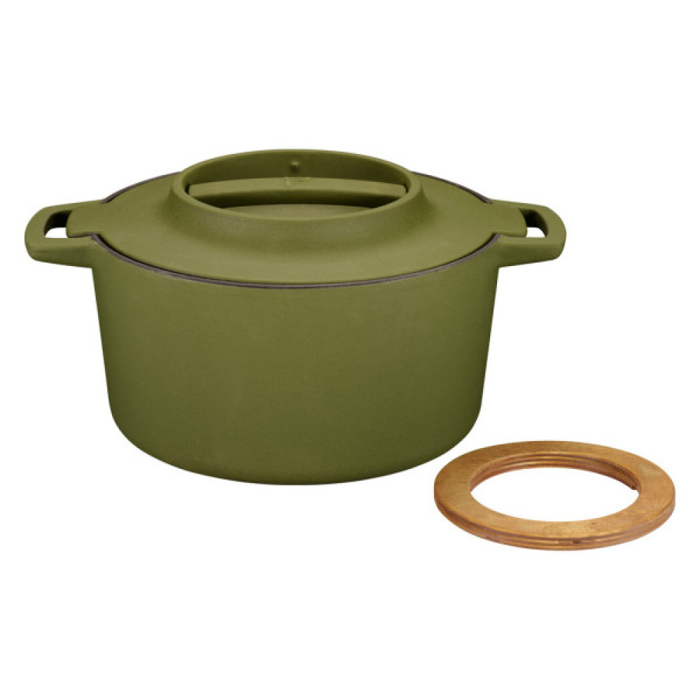 Каструля Fiskars Norden Limited Colour Edition чавунна 4 л колір кропива (1071128)