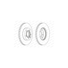 Гальмівний диск FERODO DDF1010