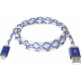 Дата кабель USB 2.0 AM to Micro 5P 1.0m BlueLED backlight Defender (87555) Дата кабель USB 2.0 AM to Micro 5P 1.0m BlueLED backlight Defender (87555)