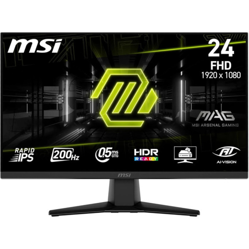 Монітор MSI 23.8" MAG 242F HDMI, DP, Audio, IPS, 200Hz, 0.5ms, sRGB 115%, FreeSync