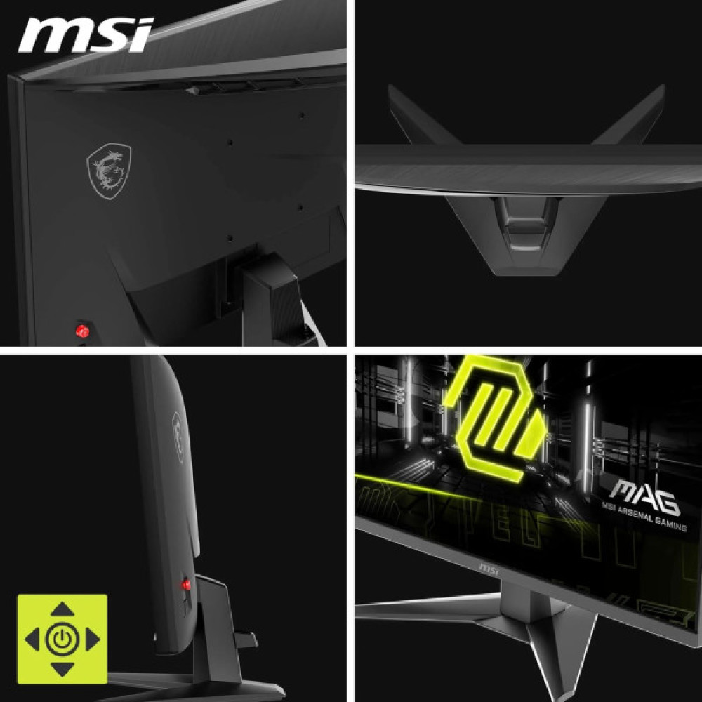 Монітор MSI 23.8" MAG 242F HDMI, DP, Audio, IPS, 200Hz, 0.5ms, sRGB 115%, FreeSync