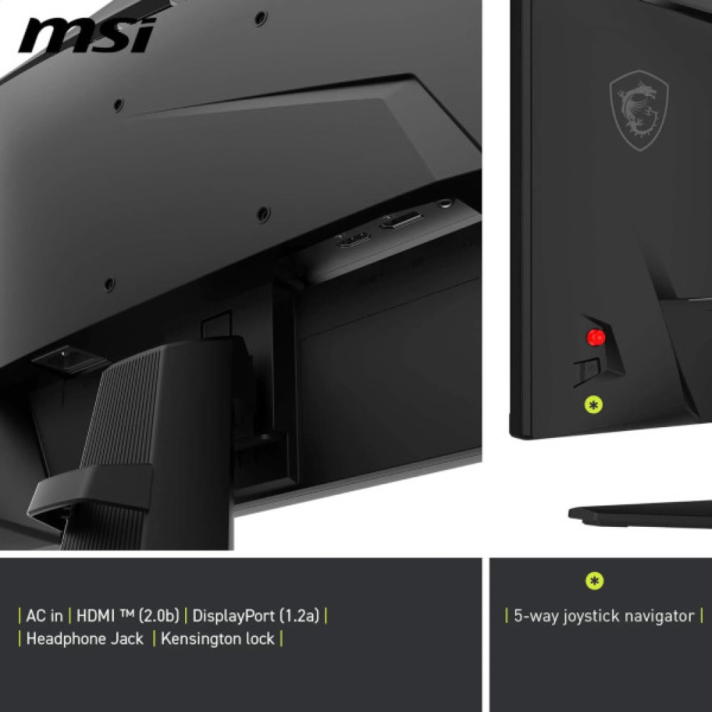 Монітор MSI 23.8" MAG 242F HDMI, DP, Audio, IPS, 200Hz, 0.5ms, sRGB 115%, FreeSync