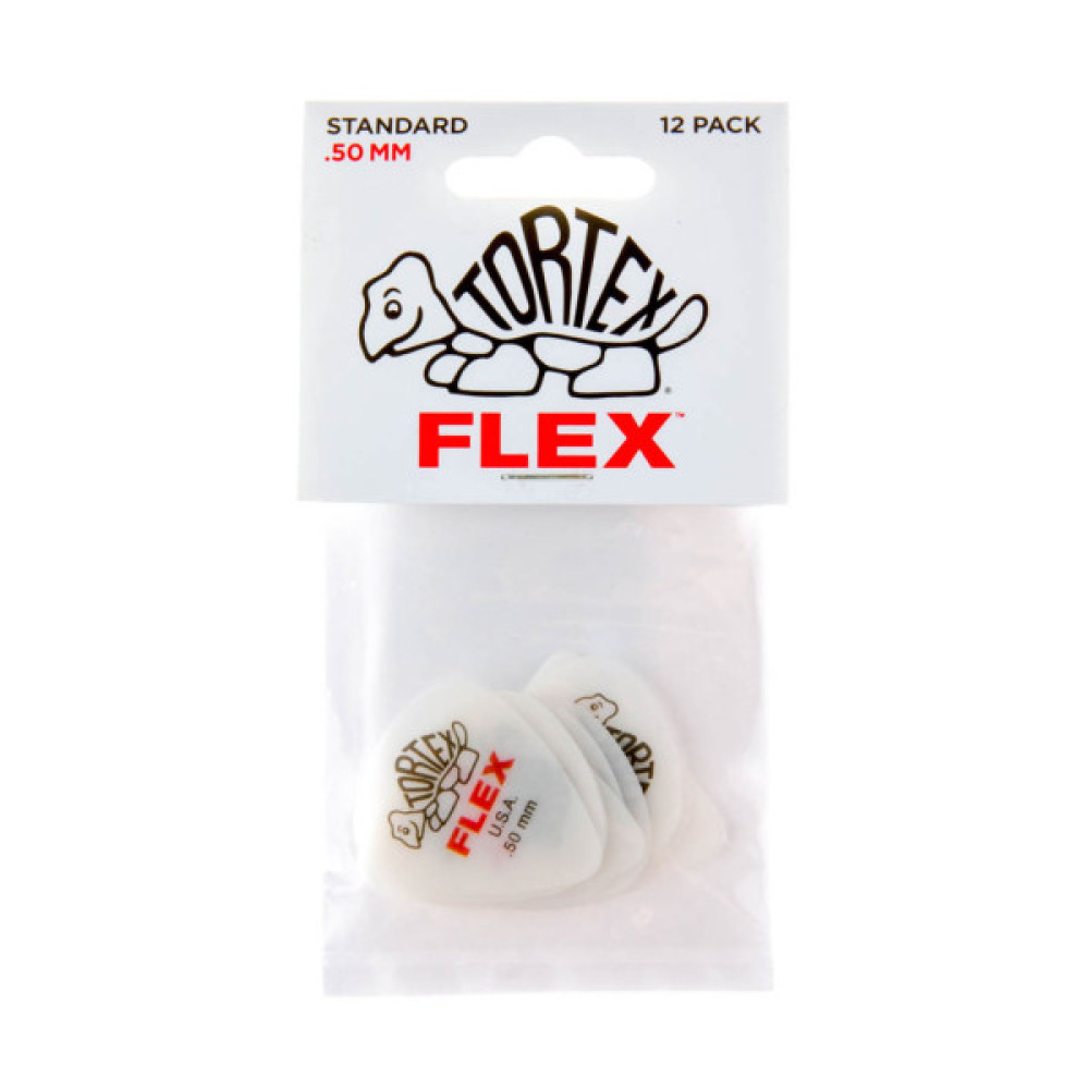 Медіатор Jim Dunlop Tortex Flex Standard Pick .50mm 12 шт. (428P.50)
