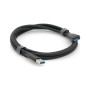 Дата кабель USB 3.0 AM/AF 1.5m black VEGGIEG (YT-3.0AM\AF-1.5BL)
