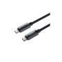 Дата кабель USB-C to USB-C 1.2m 60W nylon black Acefast (6974316284475)