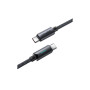 Дата кабель USB-C to USB-C 1.2m 60W nylon black Acefast (6974316284475)