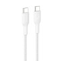 Кабель USB-C > USB-C заряджання/синхронізації Belkin 1м, 240Вт, Type-C, плетений, білий