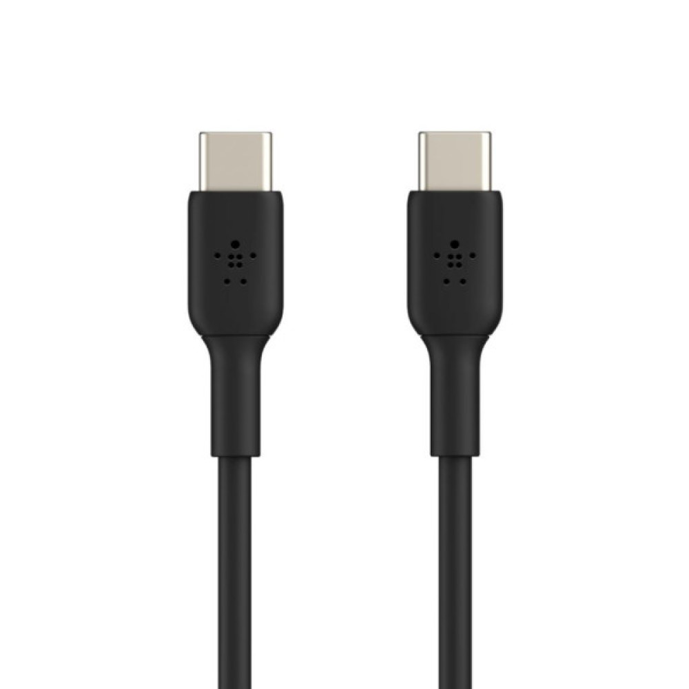 Дата кабель USB-C to USB-C 1.0m PVC black Belkin (CAB003BT1MBK)