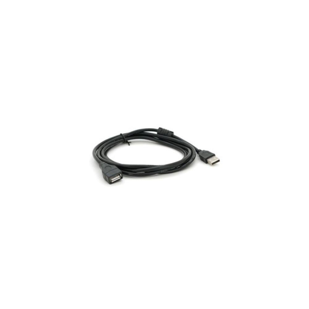 Дата кабель USB 2.0 AM/AF 2.0m ferrite black Voltronic (YT-AM/AF-2.0B)
