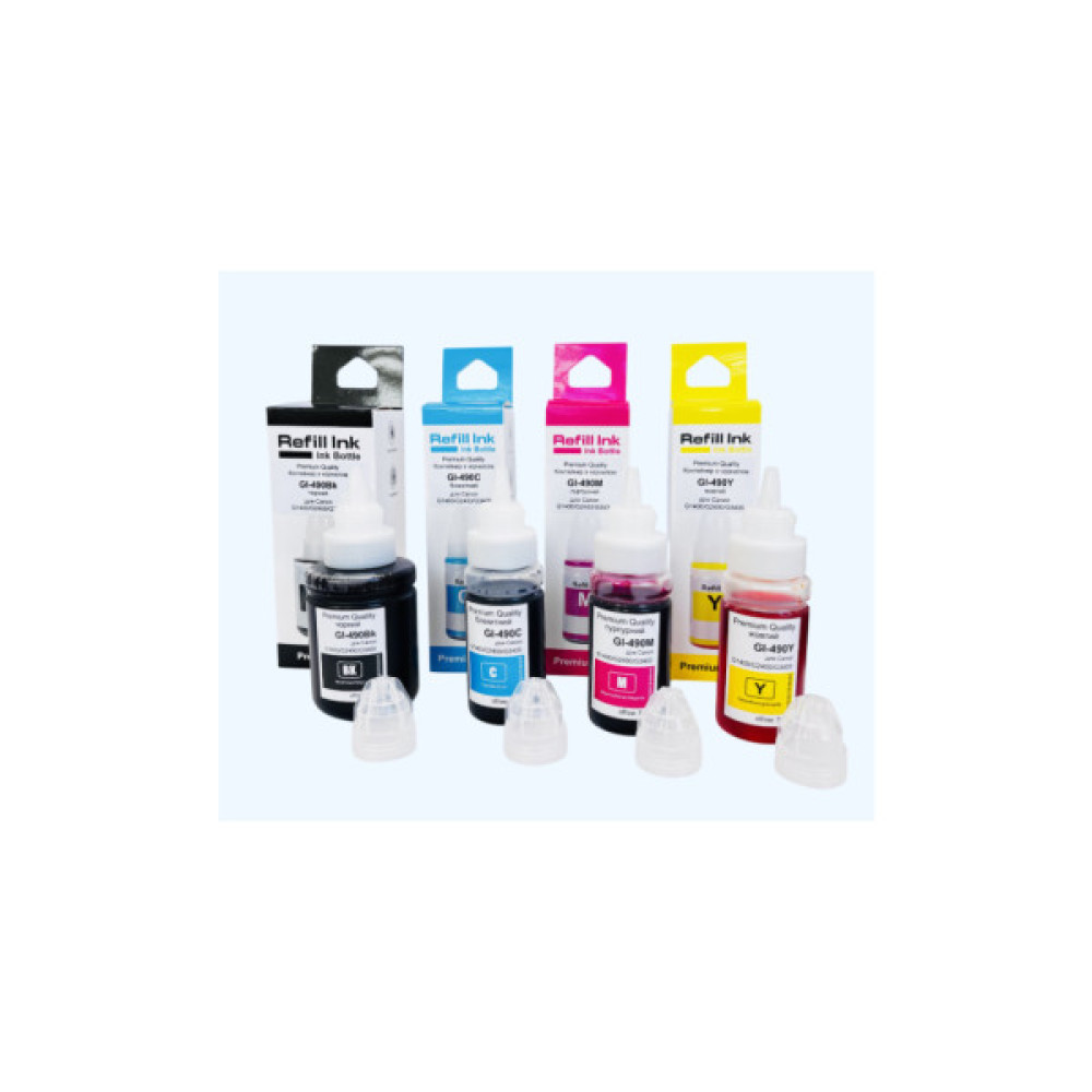 Чорнило Premium Quality Canon GI-490 SET B135ml, C/M/Y 70ml (70264942)