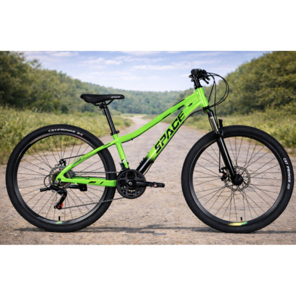 Велосипед Space 26" MERCURY DD FR рама-13" AL 2026 зелено-чорний (OPS-SP-26-082)