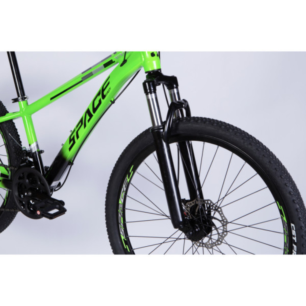 Велосипед Space 26" MERCURY DD FR рама-13" AL 2026 зелено-чорний (OPS-SP-26-082)