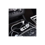 Зарядний пристрій HOCO 2xUSB 10.5W + 3x car socket silver (6957531050896)