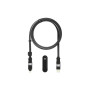 Дата кабель 6in1 inCharge XL 3.0m black Rolling Square (XLL01R)