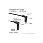 Дата кабель 6in1 inCharge XL 3.0m black Rolling Square (XLL01R)