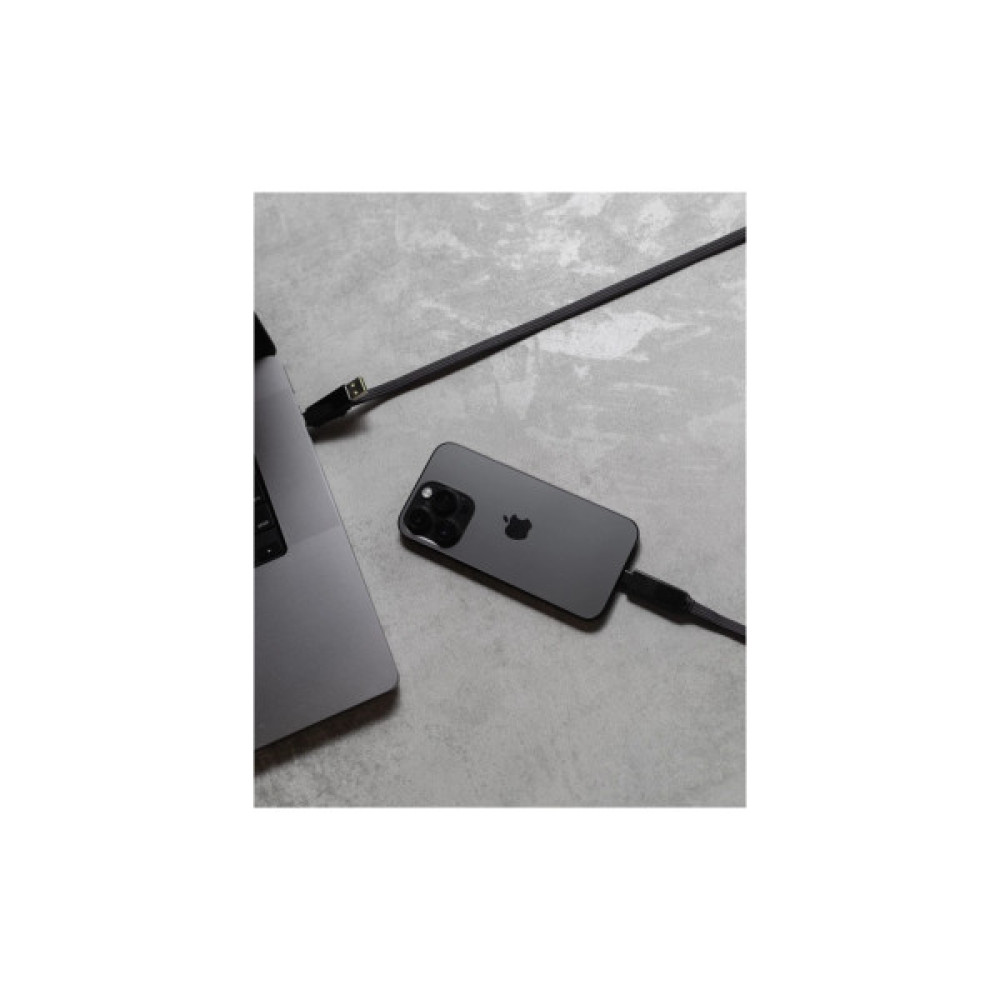 Дата кабель 6in1 inCharge XL 3.0m black Rolling Square (XLL01R)