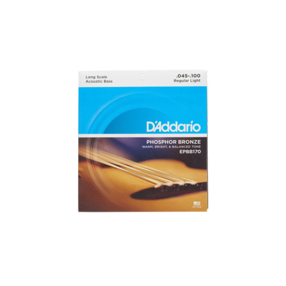 Струни для гітари D'Addario Acoustic Bass Phosphor Bronze Light 4-String (45-100) (EPBB170)