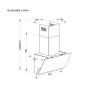 Витяжка кухонна Pyramida NX 60 (800) S GWH Витяжка кухонна Pyramida NX 60 (800) S GWH