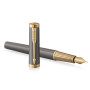 Ручка пір'яна Parker INGENUITY Grey Lacquer GT FP F (60 411) Ручка пір'яна Parker INGENUITY Grey Lacquer GT FP F (60 411)