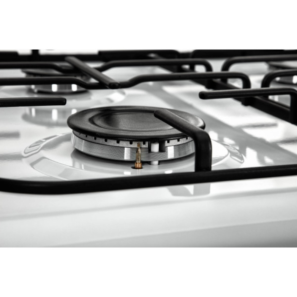 Плита ARDESTO комбі, 64л, 60x60см, підсвічування, форсунки LPG (підключення газового балона), знімні направляючі, білий