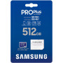 Карта пам'яті Samsung 512 GB microSDXC Pro Plus UHS-I U3 V30 A2 Class 10 + SD-adap (MB-MD512SA/EU) Карта пам'яті Samsung 512 GB microSDXC Pro Plus UHS-I U3 V30 A2 Class 10 + SD-adap (MB-MD512SA/EU)