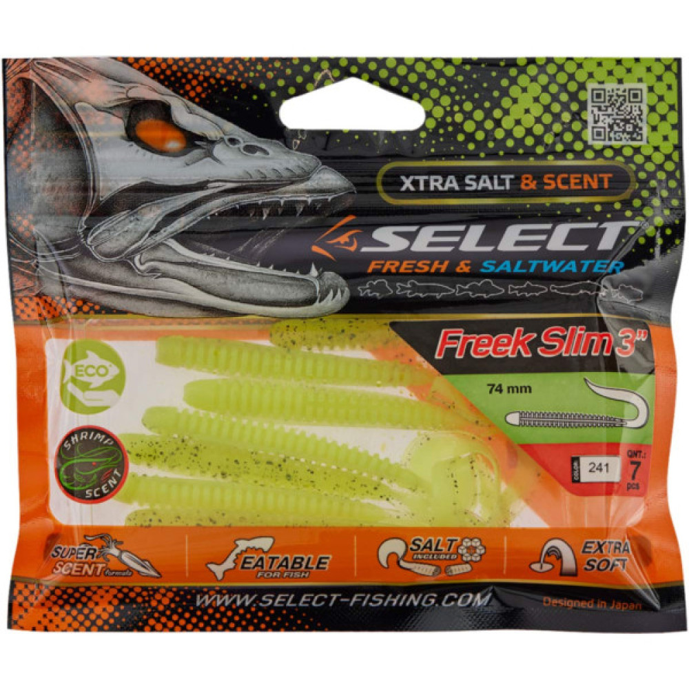 Силікон рибальський Select Freek Slim 3" 241 (7 шт/уп) (1870.72.56)