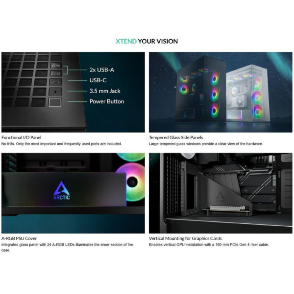 Корпус для ПК Arctic XTENDERVG W (ACPCC00017A)