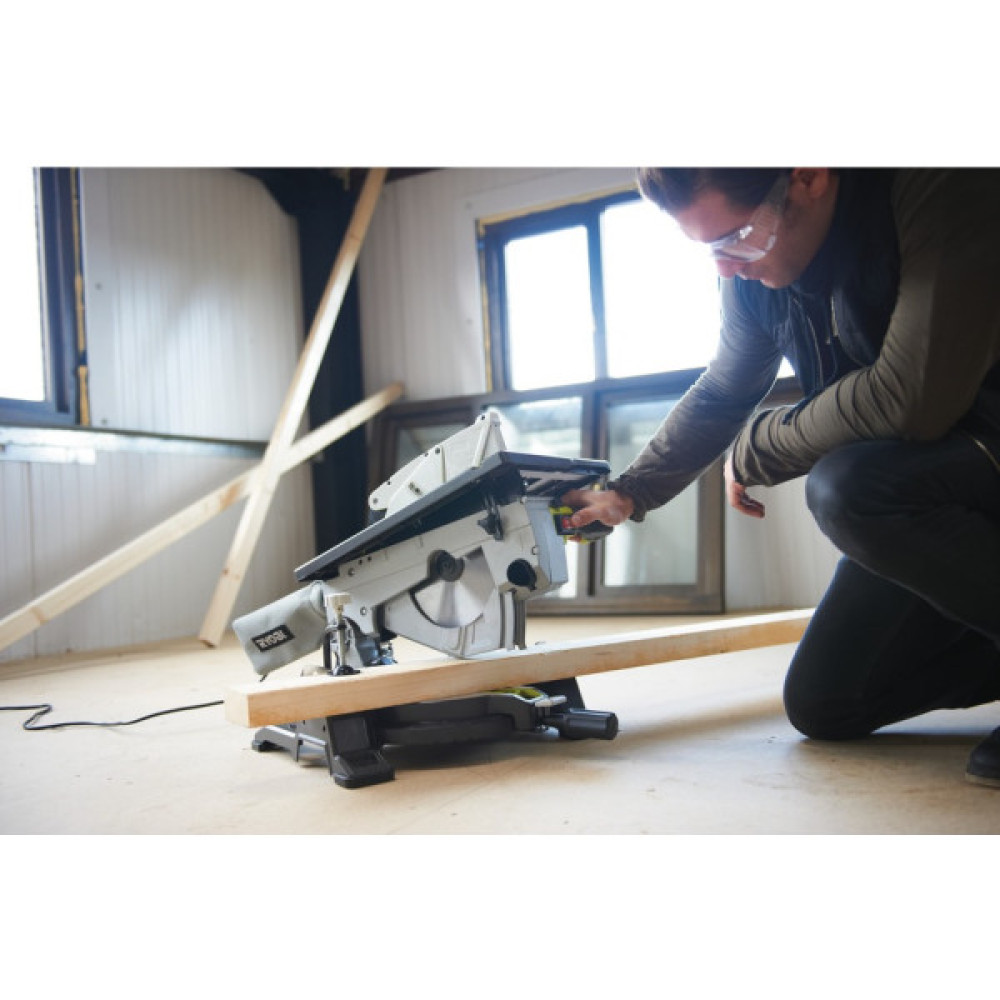Пила торцювальна комбінована Ryobi RTMS1800-G 1800Вт диск 254мм 26.8кг