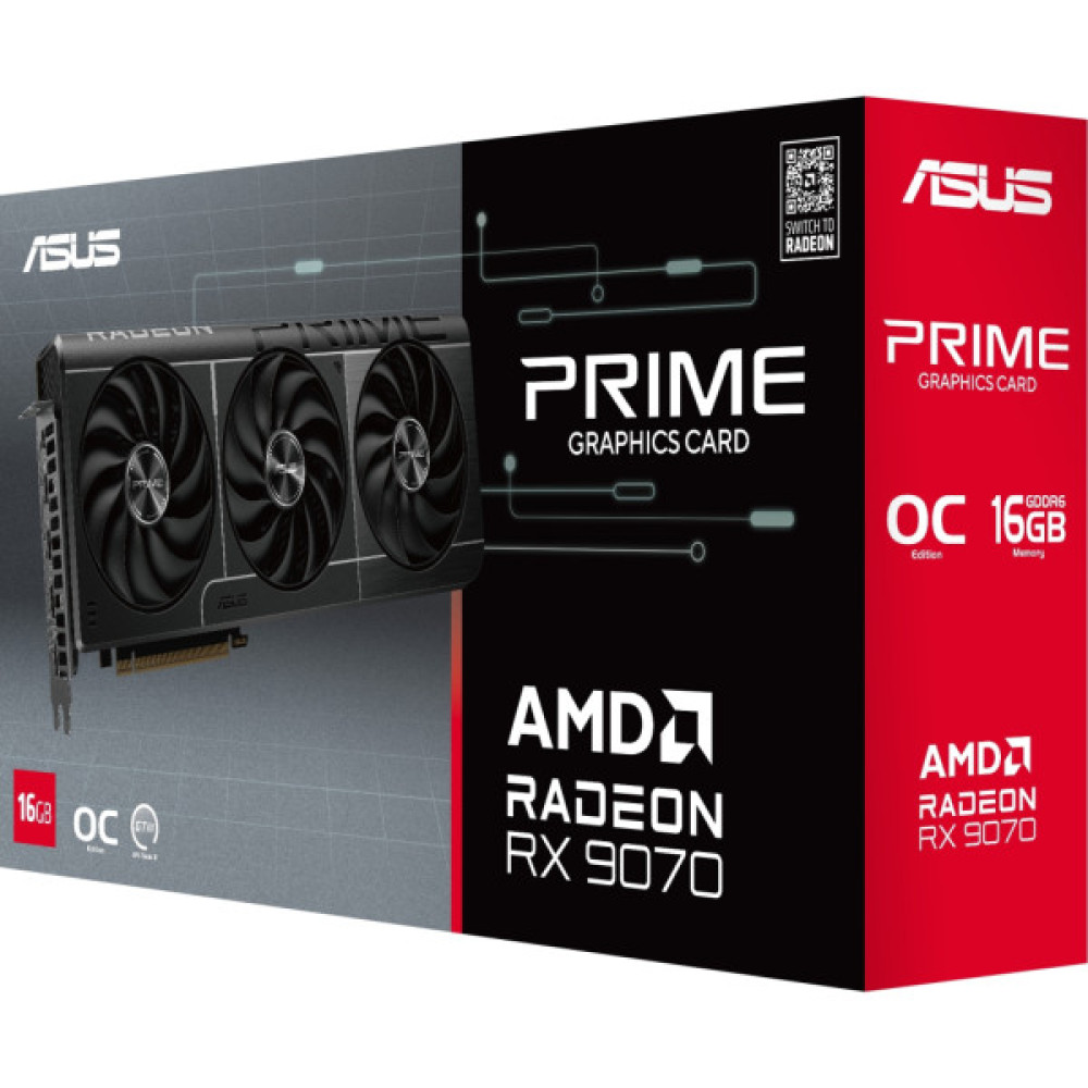 Відеокарта ASUS Radeon RX 9070 16Gb PRIME OC EVO (PRIME-RX9070-O16G-EVO)