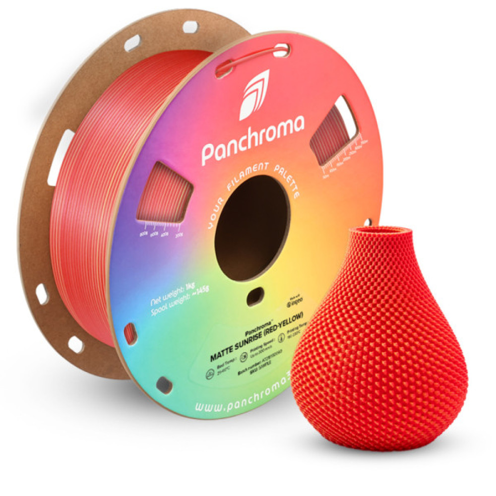 Пластик для 3D-принтера Polymaker PLA PANCHROMA DUAL MATTE 1,75mm 1kg SUNRISE (CA04052)