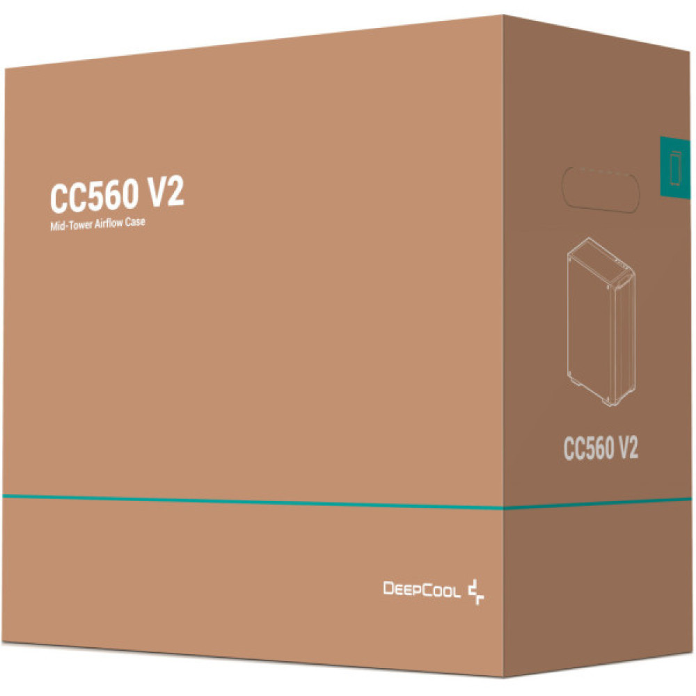 Корпус для ПК Deepcool CC560 V2 Black (R-CC560-BKGAA4-G-2)