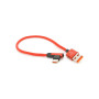 Дата кабель USB 2.0 AM to USB-C 0.25m QC3.0 PD 90° corner braided red Voltronic (YT-USB-TypeC-2.0m/R)