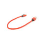 Дата кабель USB 2.0 AM to USB-C 0.25m QC3.0 PD 90° corner braided red Voltronic (YT-USB-TypeC-2.0m/R)