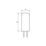 Лампочка Eurolamp LED силикон G4 2W 4000K 12V (LED-G4-0240(12)) Лампочка Eurolamp LED силикон G4 2W 4000K 12V (LED-G4-0240(12))