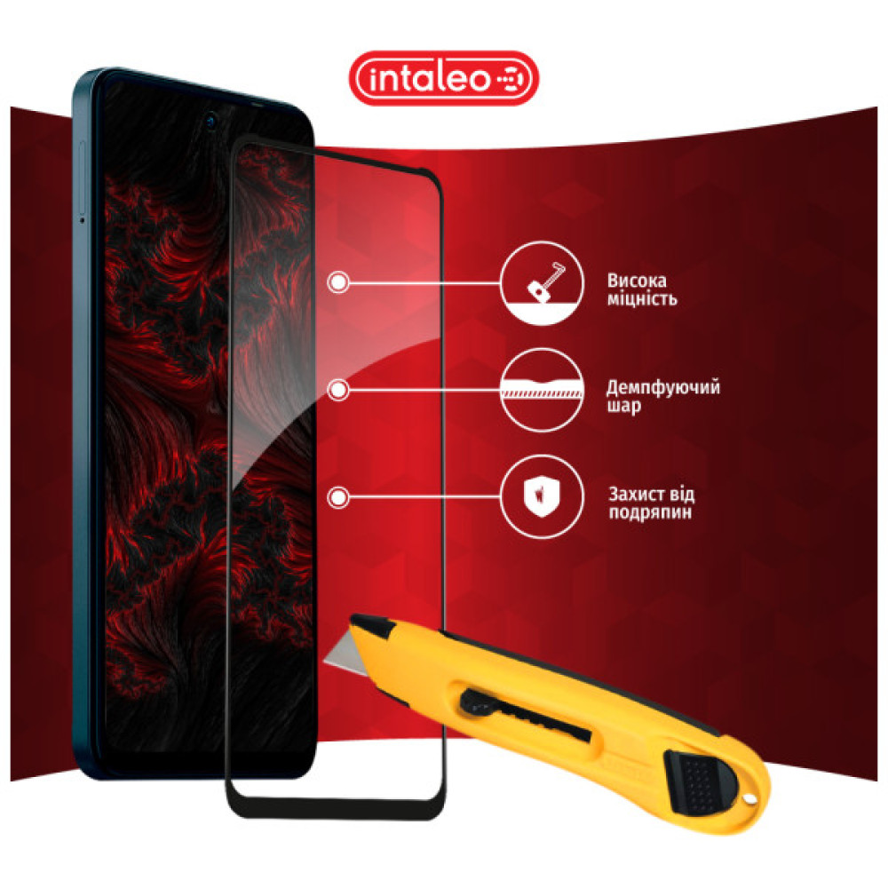 Скло захисне Intaleo Full Glue Moto G04 Black (1283126594274) Скло захисне Intaleo Full Glue Moto G04 Black (1283126594274)