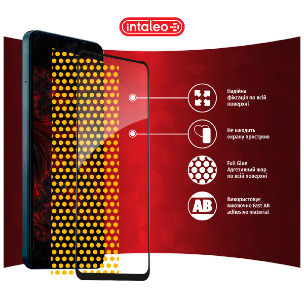 Скло захисне Intaleo Full Glue Moto G04 Black (1283126594274) Скло захисне Intaleo Full Glue Moto G04 Black (1283126594274)