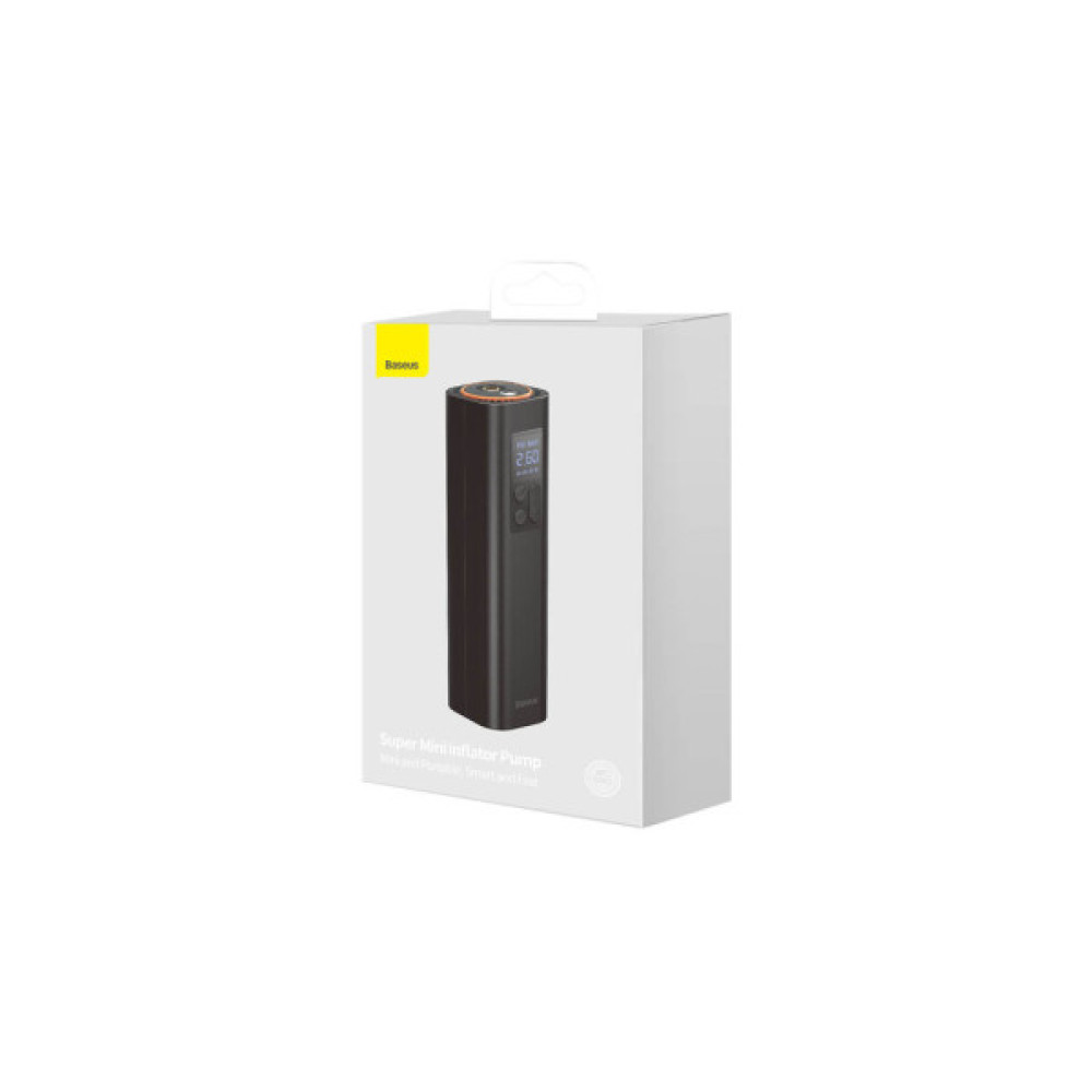 Автомобільний компресор Baseus Super Mini Inflator Pump Black (CRCQ000001)