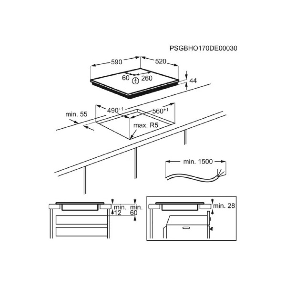 Варочна поверхня Electrolux CIR60430CB