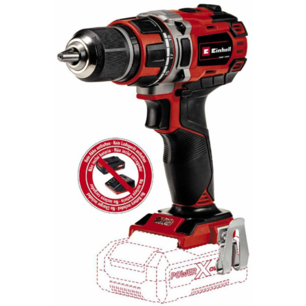 Шурупокрут-дриль акумуляторний Einhell Professional TP-CD 18/50 Li BL Solo 18В 50Нм 0-500·0-1800об·хв 2-13мм 1.1кг без АКБ та ЗП