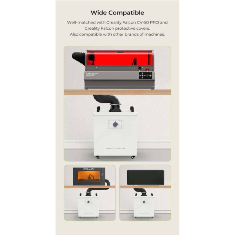 Фільтр для 3D-принтера Creality Falcon Smoke Purifier EU YW200 (4008060112)