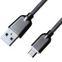 Дата кабель USB 2.0 AM to Micro 5P 1.0m 1.5A, Dark Silver Grand-X (MM02DS) Дата кабель USB 2.0 AM to Micro 5P 1.0m 1.5A, Dark Silver Grand-X (MM02DS)
