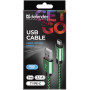 Дата кабель USB 2.0 AM to USB-C 1.0m PRO green Defender (87816) Дата кабель USB 2.0 AM to USB-C 1.0m PRO green Defender (87816)