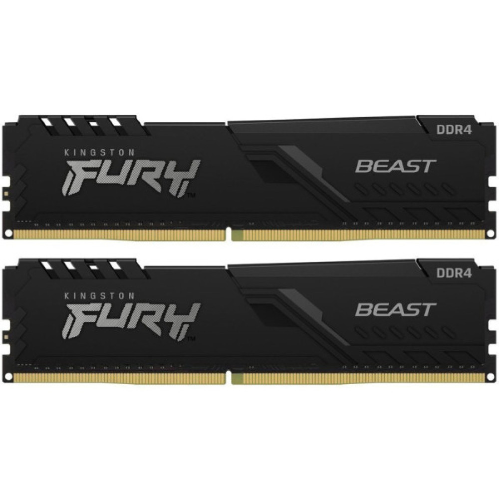 Пам'ять ПК Kingston DDR4 16GB KIT (8GBx2) 3200 FURY Beast
