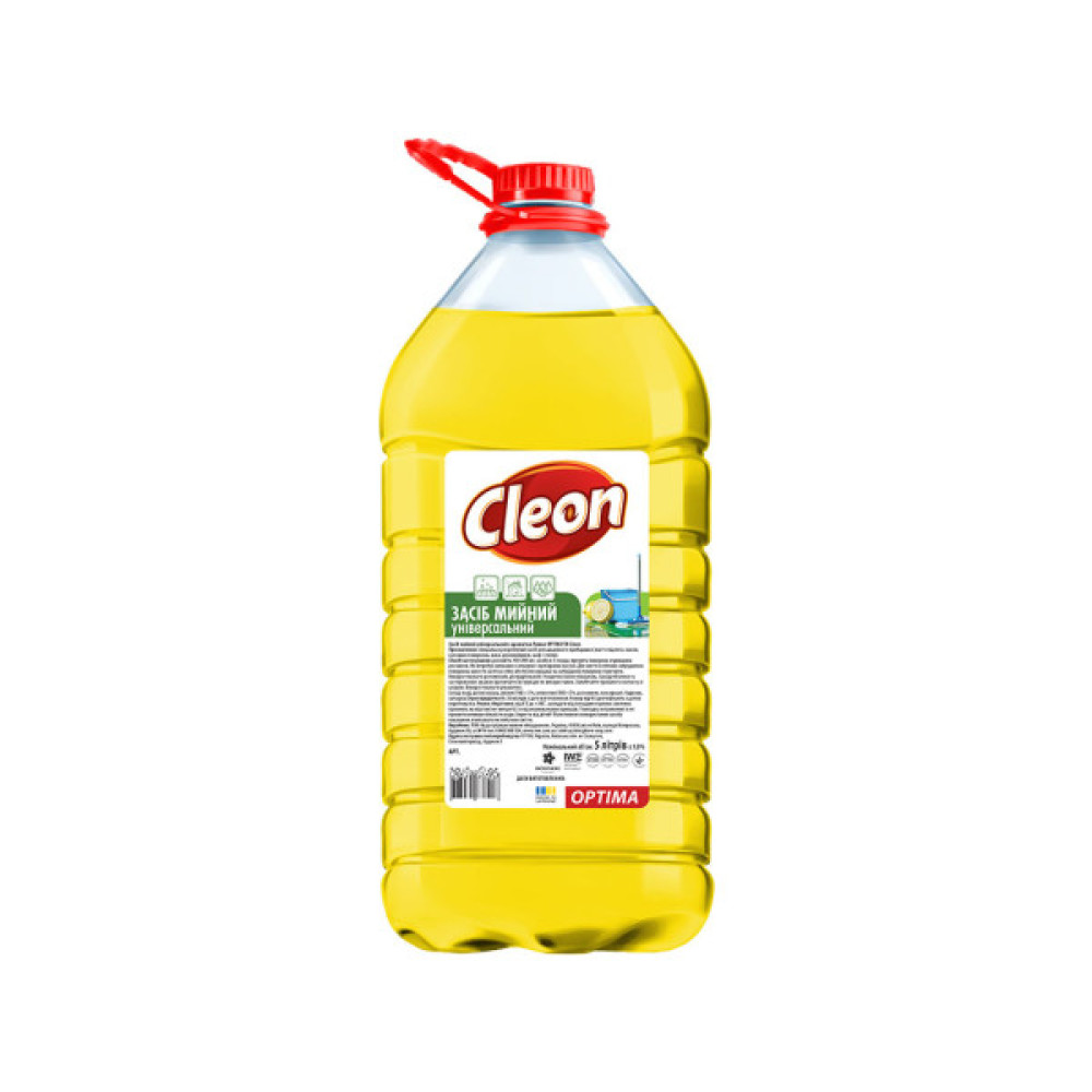 Засіб для миття підлоги Cleon Універсальний Лимон 5 л (4820289450152)