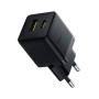 Зарядний пристрій Baseus Palm Fast Charger C+U 30W cluster black (P1011160A113-00)