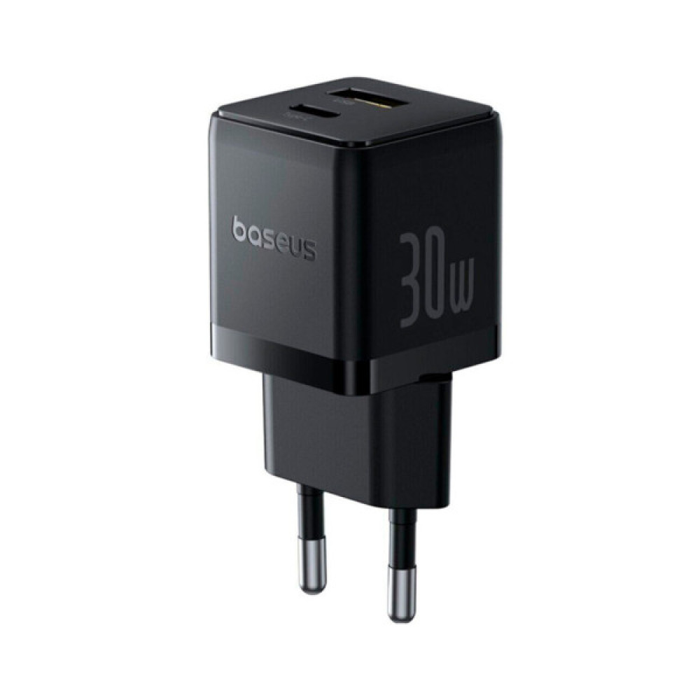 Зарядний пристрій Baseus Palm Fast Charger C+U 30W cluster black (P1011160A113-00)