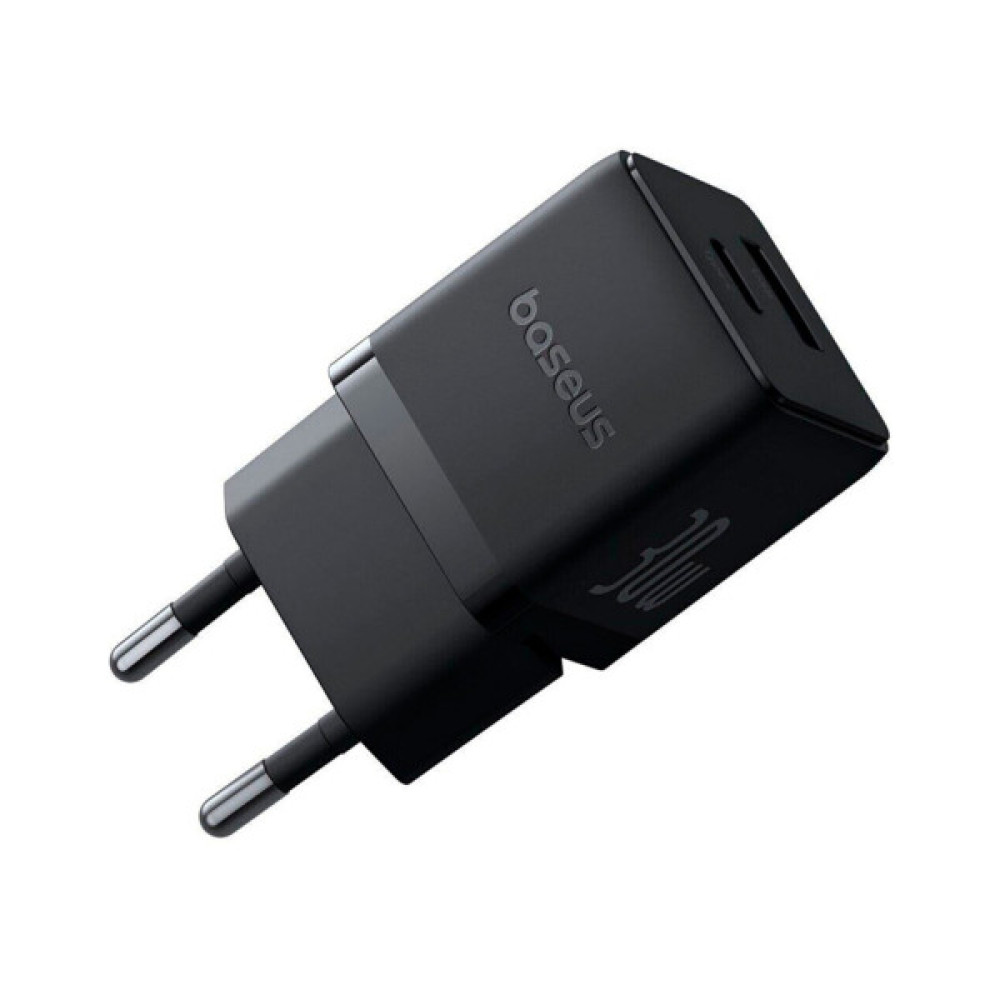 Зарядний пристрій Baseus Palm Fast Charger C+U 30W cluster black (P1011160A113-00)