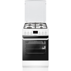 Плита Hansa комбінована, 50х60см, 62л, чавун, газ контр., дисплей, білий